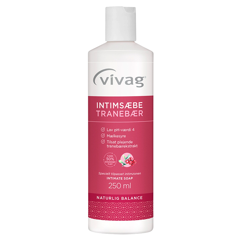 Vivag Intimsæbe Tranebær (250 ml)