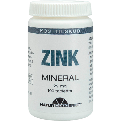 Natur-Drogeriet Zink 22 mg - 100 tabs.