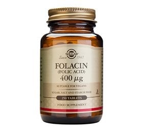 Solgar Folinsyre (Folacin) 400 mcg - 250 tabs.