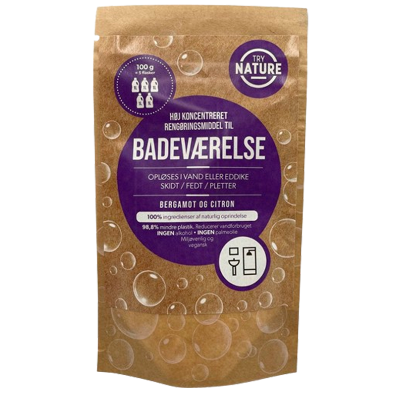 Try Nature Miljøvenligt Rengøringsmiddel Til Badeværelset (100 g)