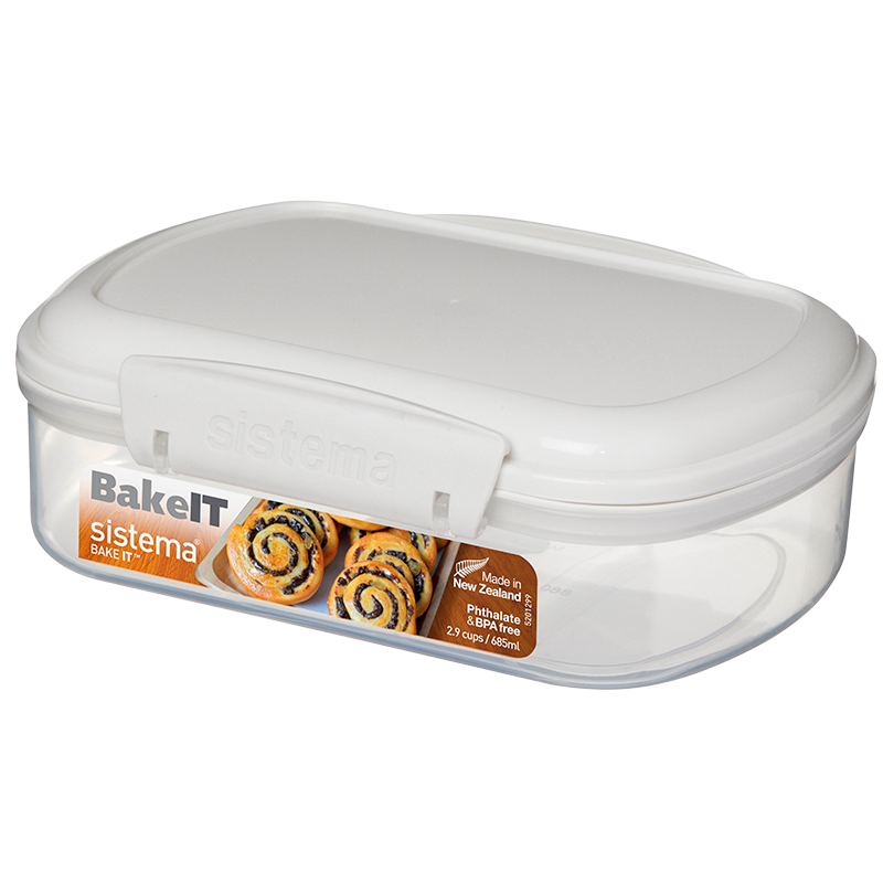 Sistema Opbevaringsboks hvid bakery - 685 ml.