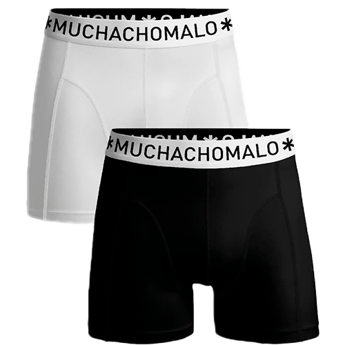 MuchachoMalo 2-Pack Boxershorts (Hvid/Sort)-Small