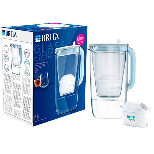 Brita Filterkande GlassjugONE Lightblue (1 stk)