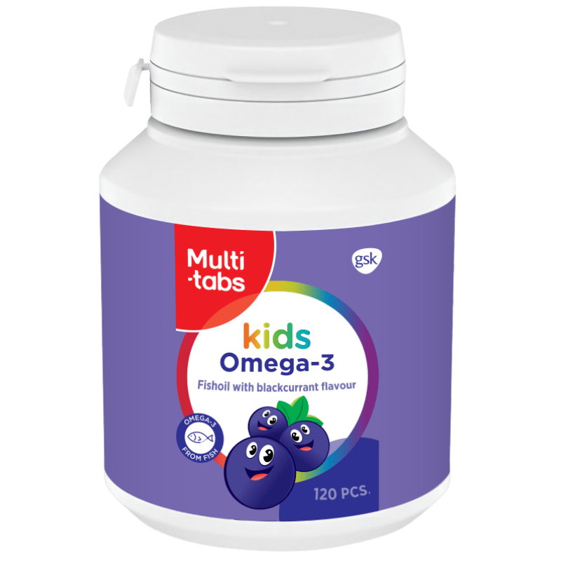 Multitabs Kids Omega-3 Tygbare Kapsler (120 stk)