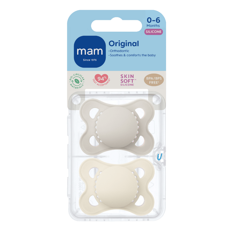 MAM Orig Silk 0-6M Neutral u. print (2 stk)