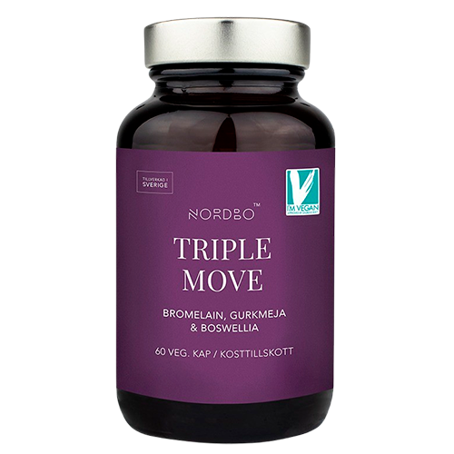 Nordbo Triple Move - Bromelain, Gurkemeje & Boswellia (60 kaps)