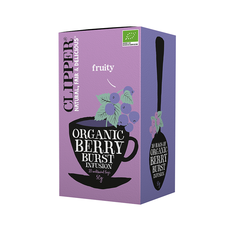 Clipper Organic Berry Burst Te Ø - 20 breve