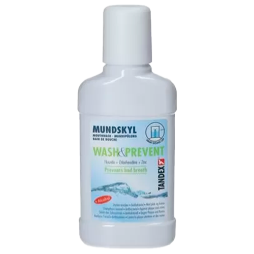 Tandex Wash & Prevent Mundskyl Med Med Fluor & CHX +Zink (250 ml)