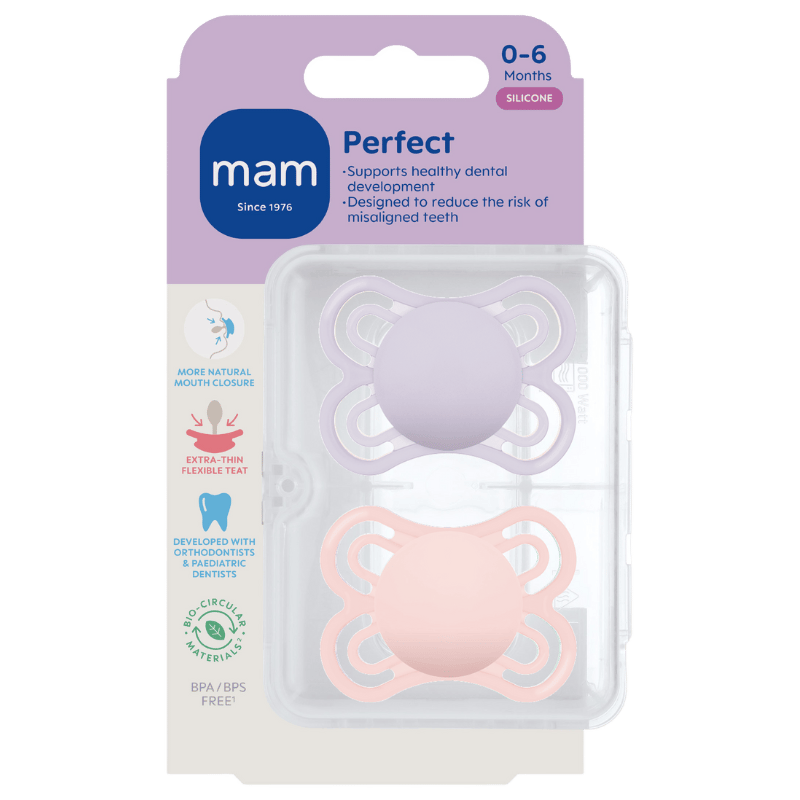MAM Perfect Silk 0-6M Pink (2 stk)