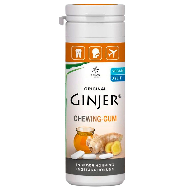 GINJER® Ingefær HONNING Tyggegummi
