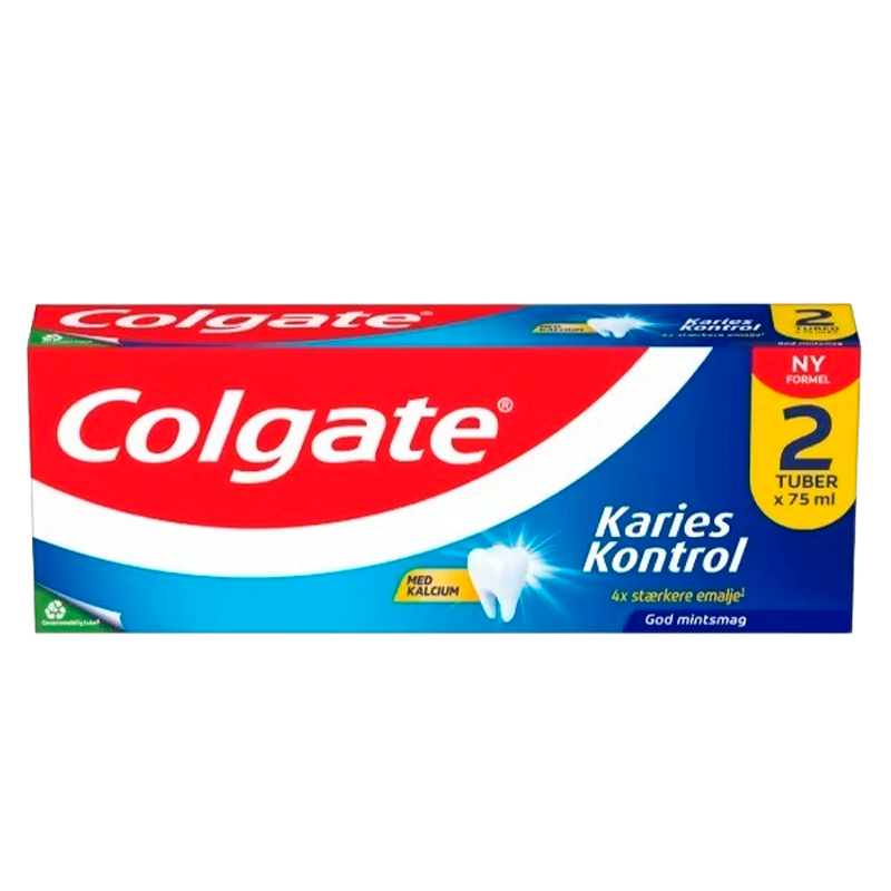 Colgate Karies Kontrol Tandpasta (2 x 75 ml)