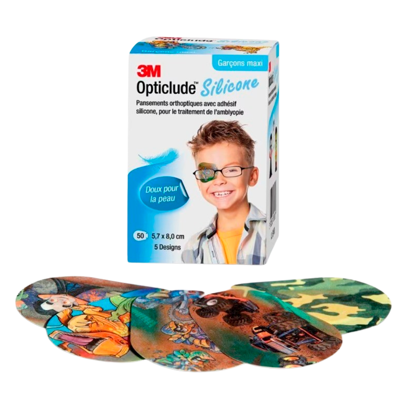 3M Opticlude Skeleplastre Maxi - 8,7 cm x 8 cm (50 stk)