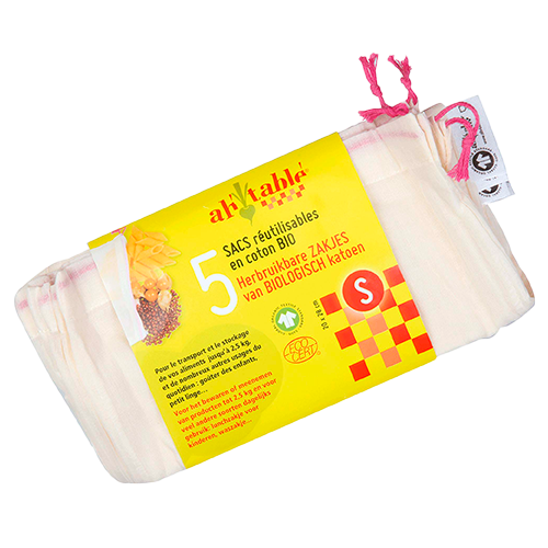 Ecodis Grøntsagsposer Øko Bomuld 20x28 cm (5 stk)