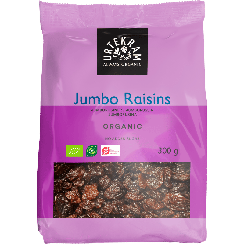 Urtekram Jumbo raisins Ø - 300 g.