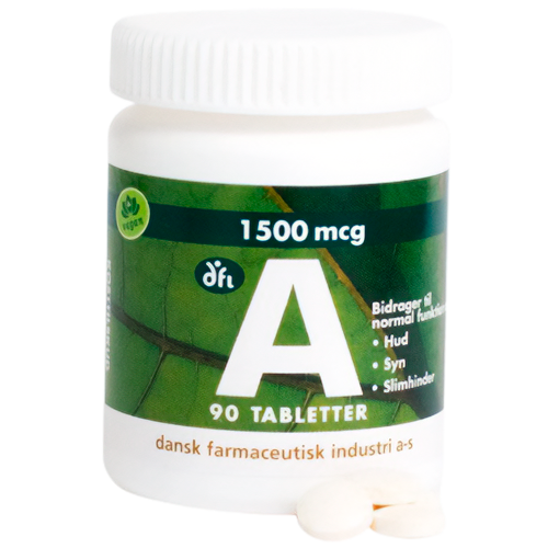 Grønne Vitaminer A-vitamin 1500 mcg (90 tabl)