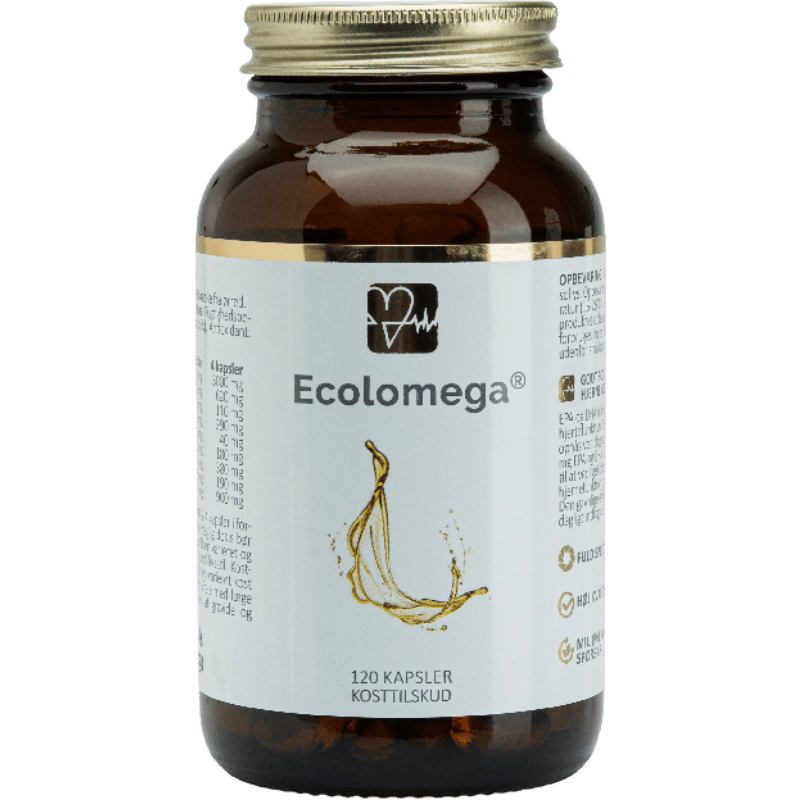 Ecolomega fiskeolie - 120 kaps.