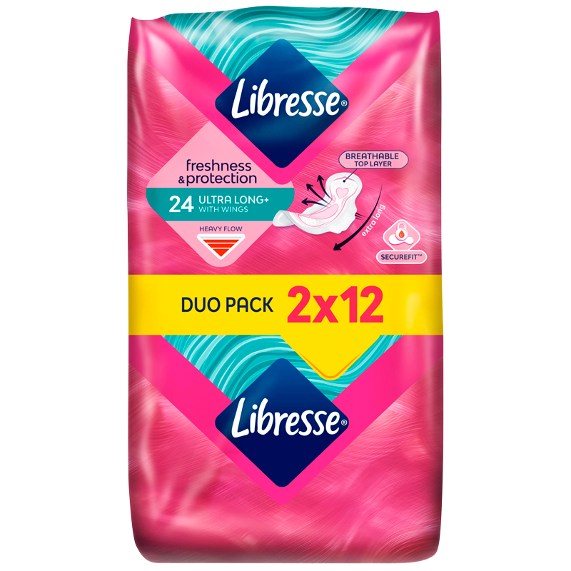 Libresse Ultra Long Wing Duo (24 stk)