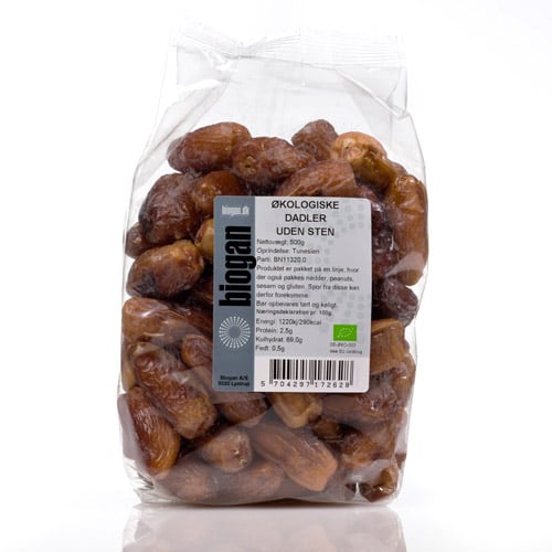Biogan Dadler uden sten Ø - 500 g.