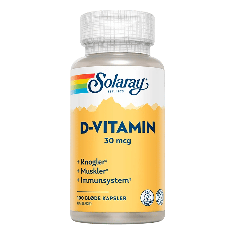 Solaray D-vitamin 30 mcg - 100 kaps.