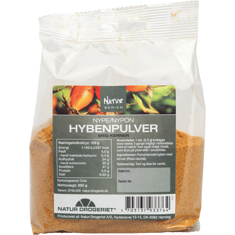 Natur Drogeriet Hyben Pulver Med Kerner (200 g)