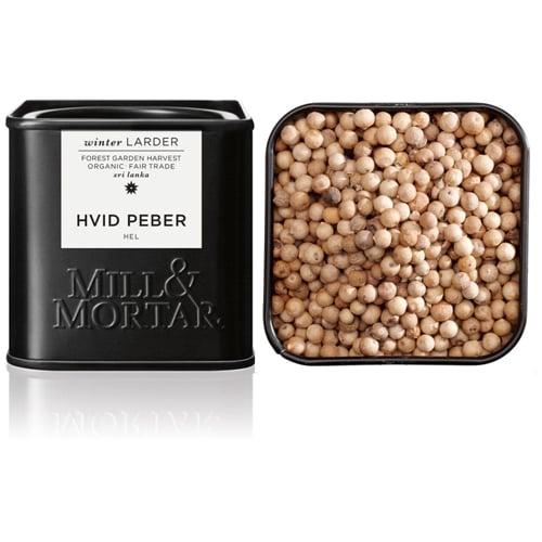 Mill og Mortar Hvid Peber Hel Ø (50 gr)