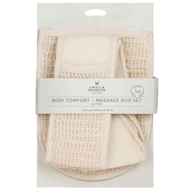 Croll & Denecke Massage Duo Set Massage Strap & Glove (1 sæt)