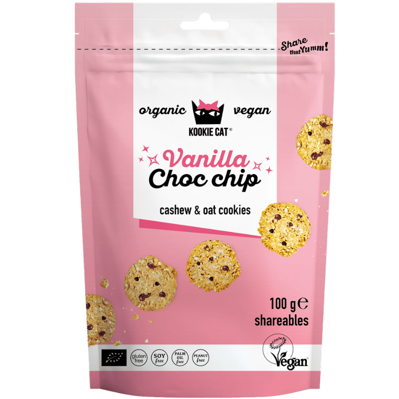 Kookie Cat Vanilje & Chokolade Mini Cookies Ø (100 g)