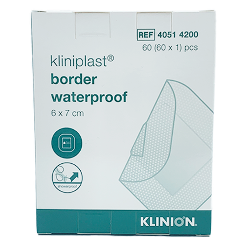 Kliniderm Væsketæt plaster 6x7 cm - 60 stk