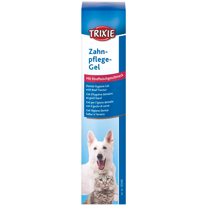 Trixie Dental Hygiejne Gel Med Oksekødssmag Til Hund & Kat (100 g)