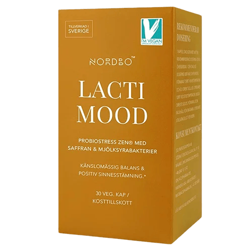 Nordbo LactiMood Mælkesyrebakterier & Safran (30 kaps)