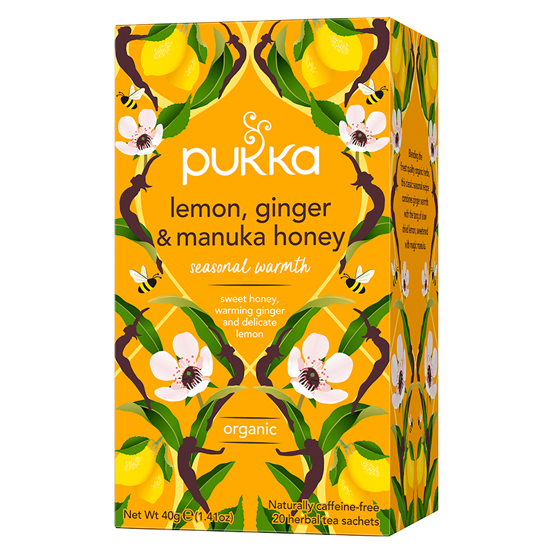 Pukka Lemon, Ginger & a Touch of Manuka Honey Te Ø (20 breve)