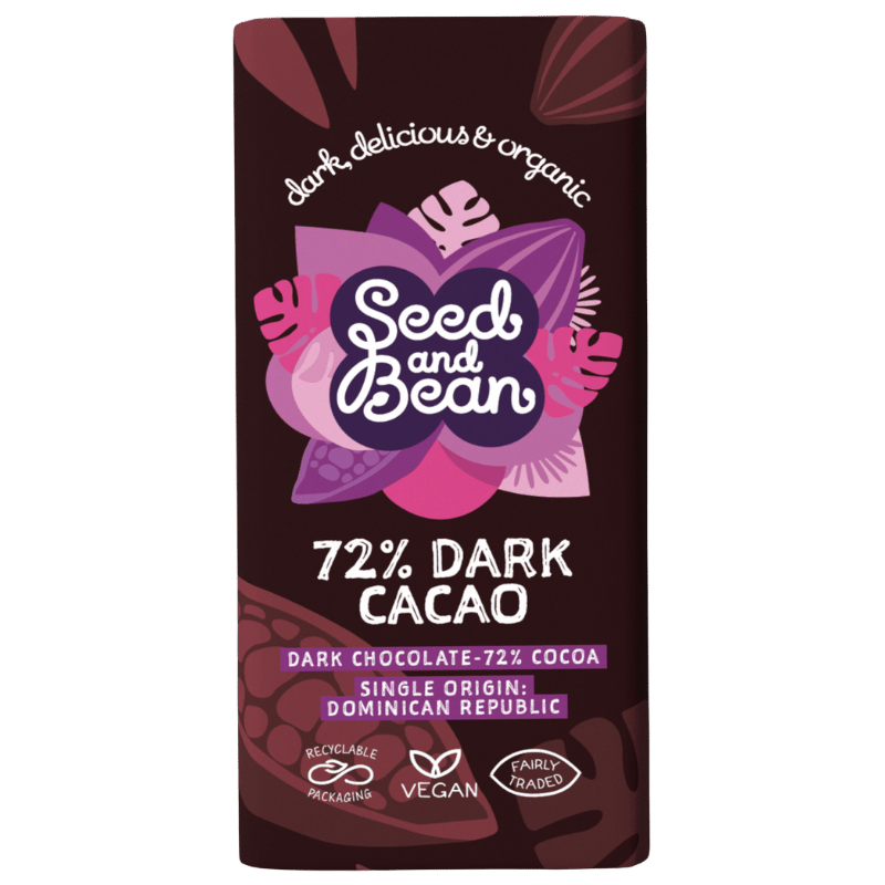 Seed & Bean Mørk Chokolade 72% Ø - 85 gr
