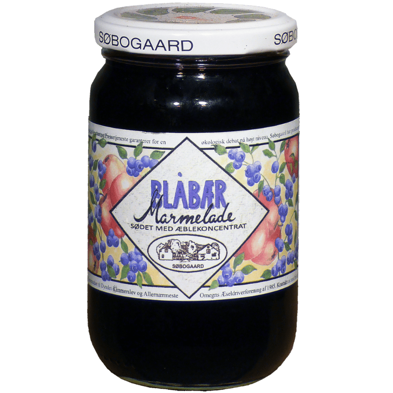 Søbogaard Blåbær Marmelade Æblesødet Ø (390 g)