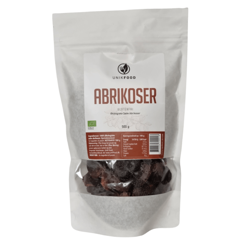 Unik Food Soltørrede Abrikoser Ø (500 g)