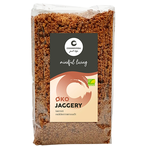 Cosmoveda Jaggery Tørret Sukkerrørsaft Ø (400 g)