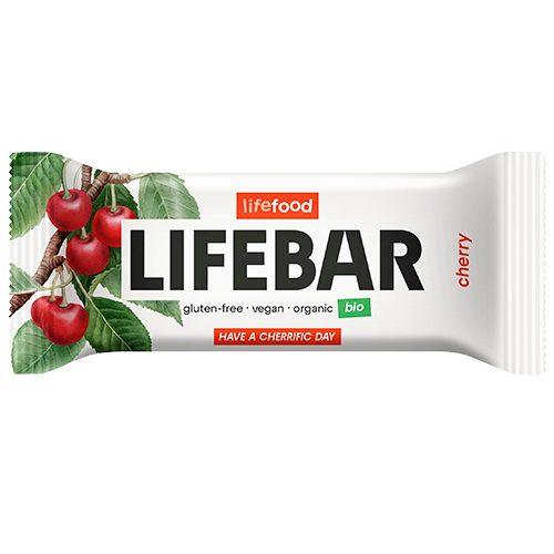Lifefood LifeBar Kirsebær RAW Ø (40 g)