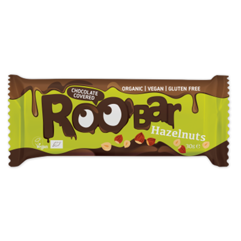 Roobar Choko Hasselnødde Bar Ø - 30 g.