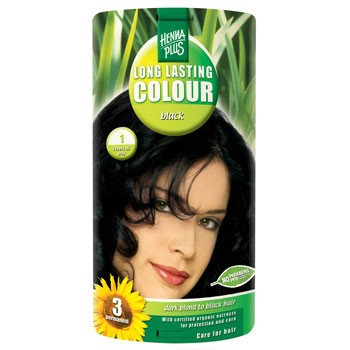 Hennaplus 1 Hårfarve Black - 40 ml