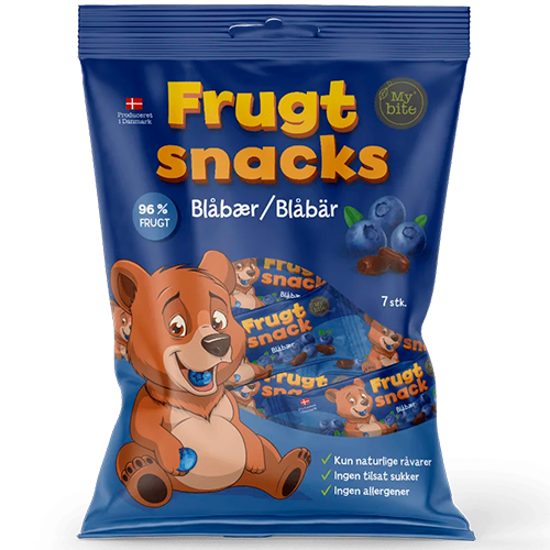 MyBite Mini FrugtBar Blåbær (100 g)
