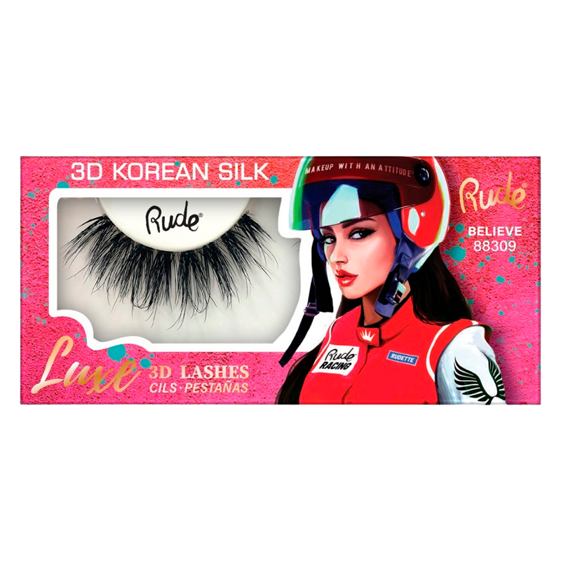 RUDE Cosmetics Luxe 3D Lashes Korean Silk Believe (1 stk)