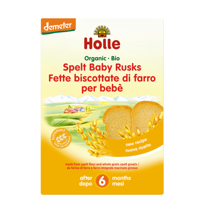 Holle Demeter Bio Baby Spelt Tvebakker Ø - 200 g.