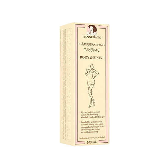 Hanne Bang Hårfjerningscreme Body & Bikini 200 ml.