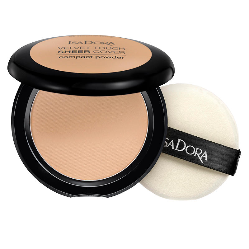 IsaDora Velvet Touch Sheer Cover Compact Powder 44 Warm Sand - 10 g