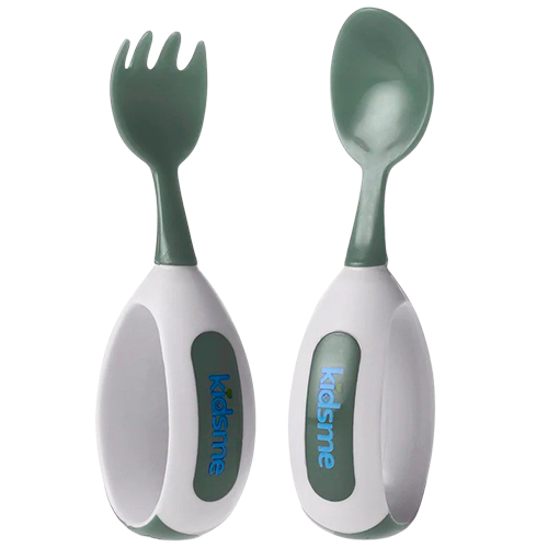 Kidsme Ske & Gaffel Green (1 sæt)
