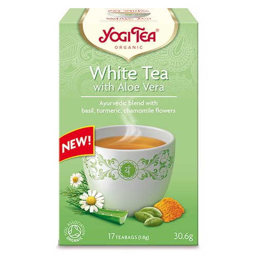 Yogi Te White Tea m. Aloe Vera Ø (31 g)