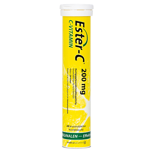 Ester-C vitamin 200 mg brus - 20 stk.