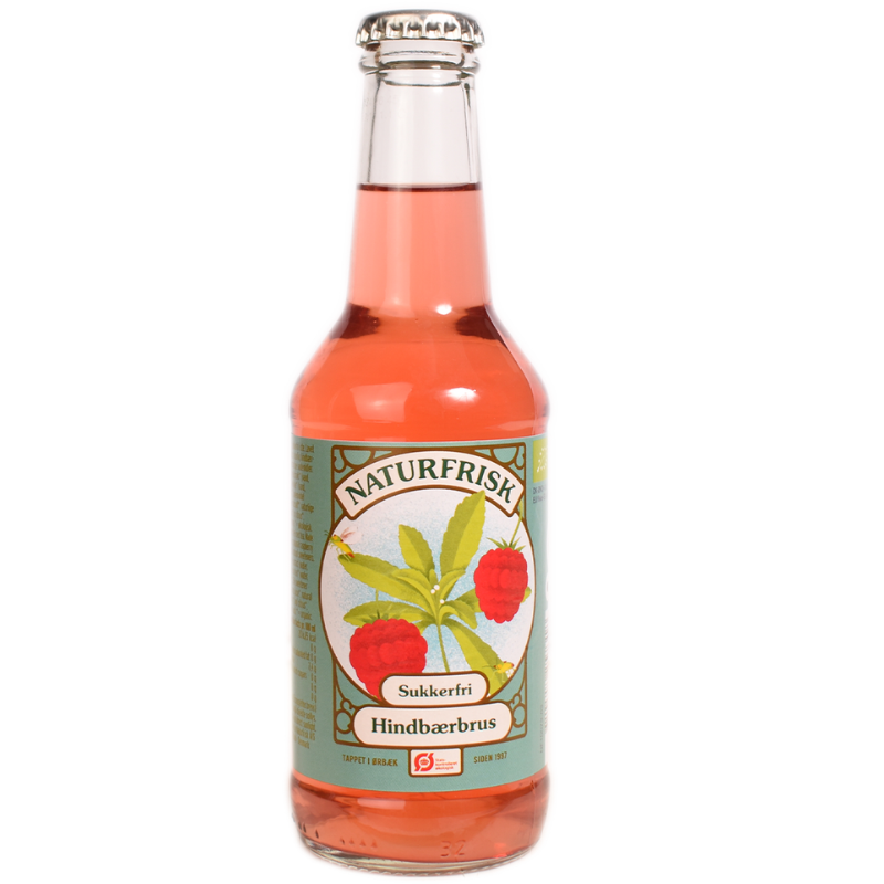 Naturfrisk Hindbærbrus Sukkerfri Ø (25 cl)