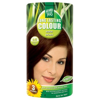 Hennaplus 4.45 Hårfarve Warm Brown - 40 ml