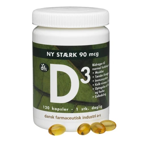 D3-vitamin 90 mcg - 120 kaps.