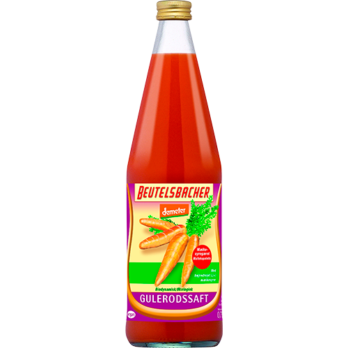Beutelsbacher Gulerodssaft Mælkesyregæret Demeter Ø (750 ml)